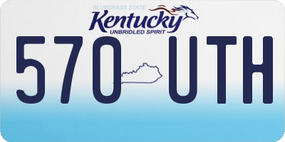 KY license plate 570UTH