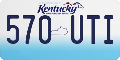 KY license plate 570UTI
