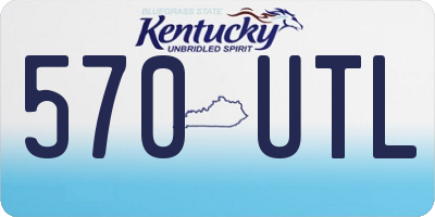 KY license plate 570UTL