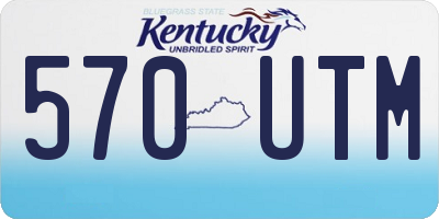 KY license plate 570UTM