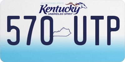 KY license plate 570UTP