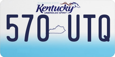 KY license plate 570UTQ