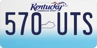 KY license plate 570UTS