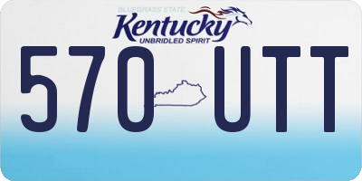 KY license plate 570UTT