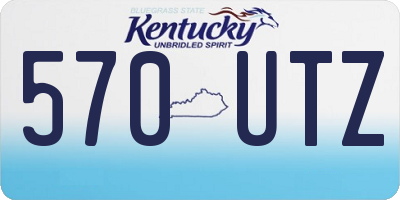 KY license plate 570UTZ