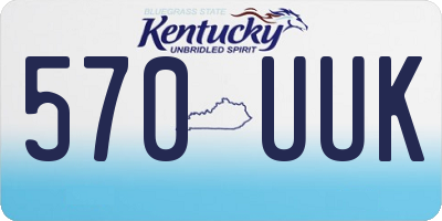KY license plate 570UUK