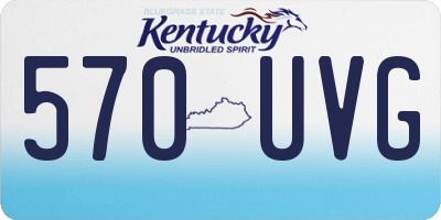 KY license plate 570UVG