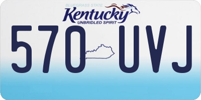 KY license plate 570UVJ