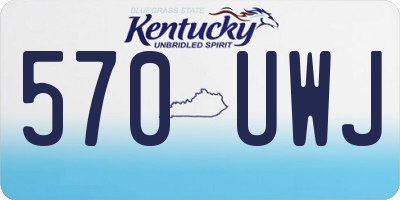 KY license plate 570UWJ