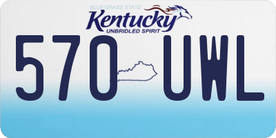 KY license plate 570UWL