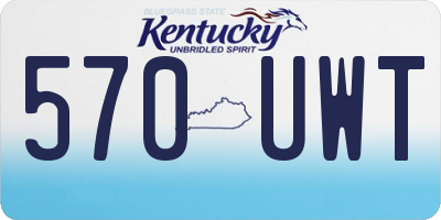 KY license plate 570UWT