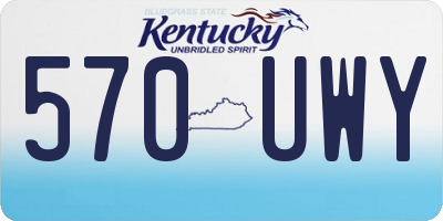 KY license plate 570UWY