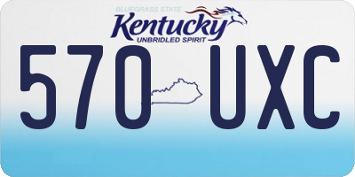 KY license plate 570UXC