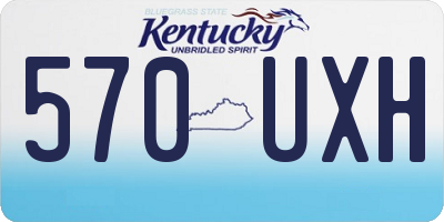 KY license plate 570UXH