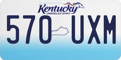 KY license plate 570UXM