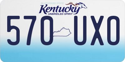 KY license plate 570UXO