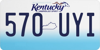KY license plate 570UYI