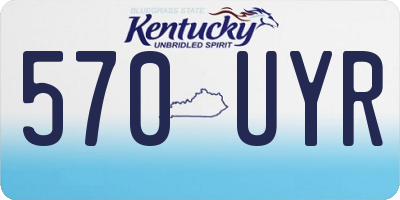 KY license plate 570UYR