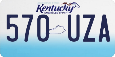 KY license plate 570UZA