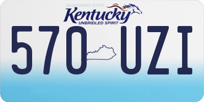 KY license plate 570UZI