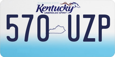 KY license plate 570UZP