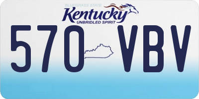 KY license plate 570VBV