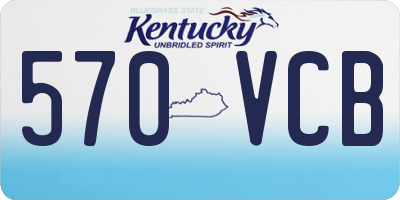 KY license plate 570VCB