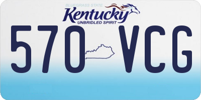 KY license plate 570VCG