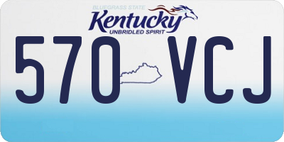 KY license plate 570VCJ