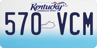 KY license plate 570VCM