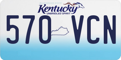 KY license plate 570VCN