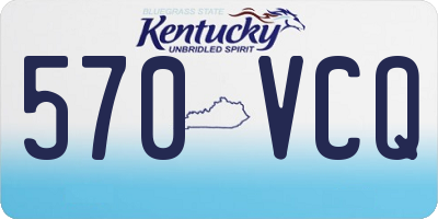 KY license plate 570VCQ