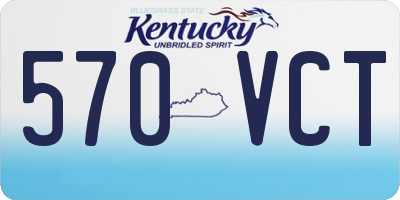 KY license plate 570VCT