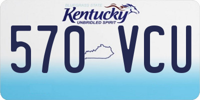 KY license plate 570VCU