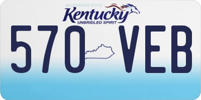 KY license plate 570VEB