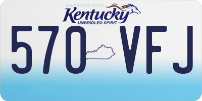 KY license plate 570VFJ