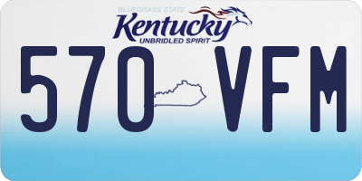 KY license plate 570VFM