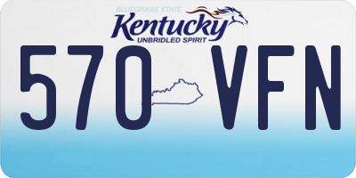 KY license plate 570VFN