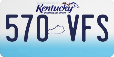 KY license plate 570VFS