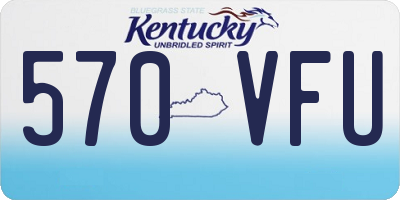 KY license plate 570VFU