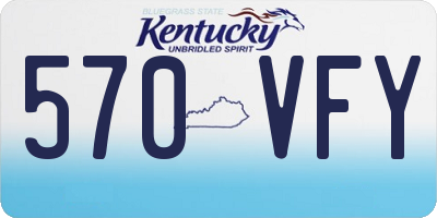 KY license plate 570VFY