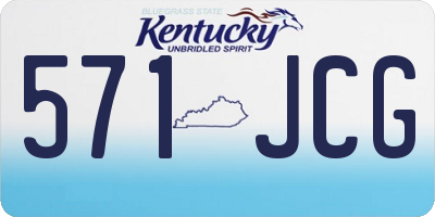 KY license plate 571JCG