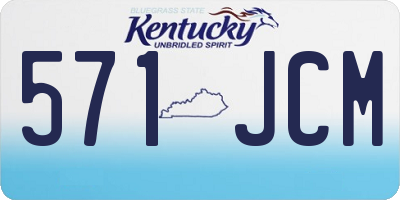 KY license plate 571JCM