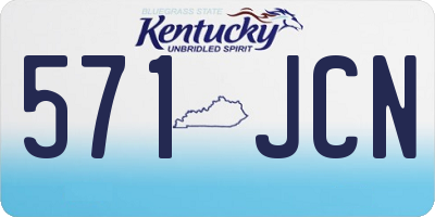 KY license plate 571JCN