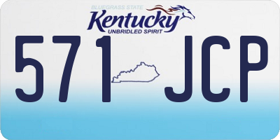 KY license plate 571JCP