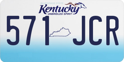 KY license plate 571JCR