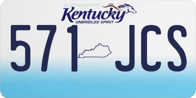 KY license plate 571JCS