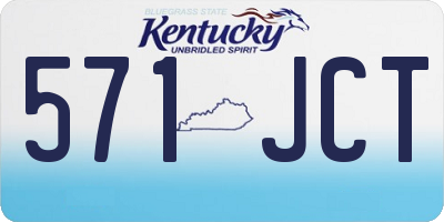 KY license plate 571JCT