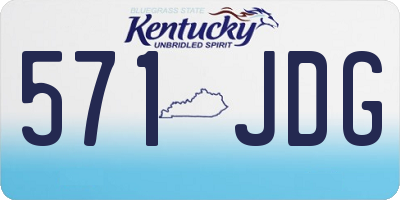 KY license plate 571JDG