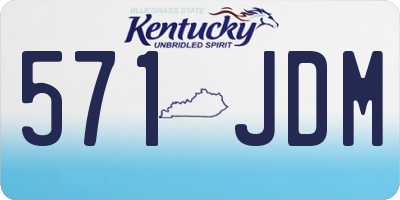 KY license plate 571JDM